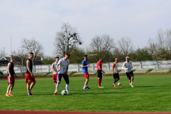 football team training session